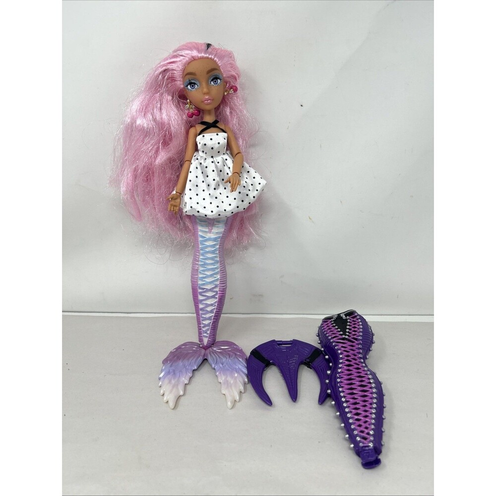 Mermaze Mermaidz Fashion Fins Morra Doll MGA Pink Hair w/ Tail